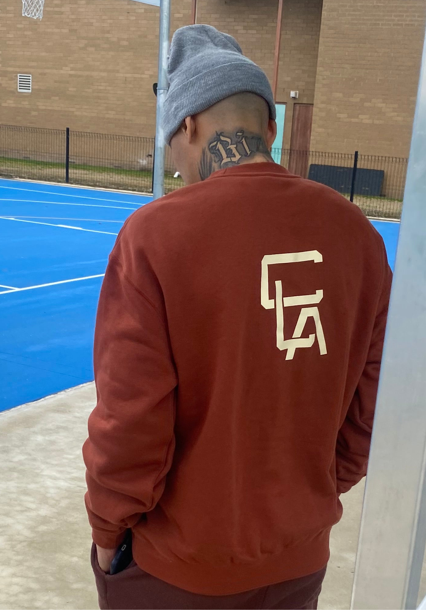 CLASSIC CREW FEAR NOT TRYING - BURNT ORANGE