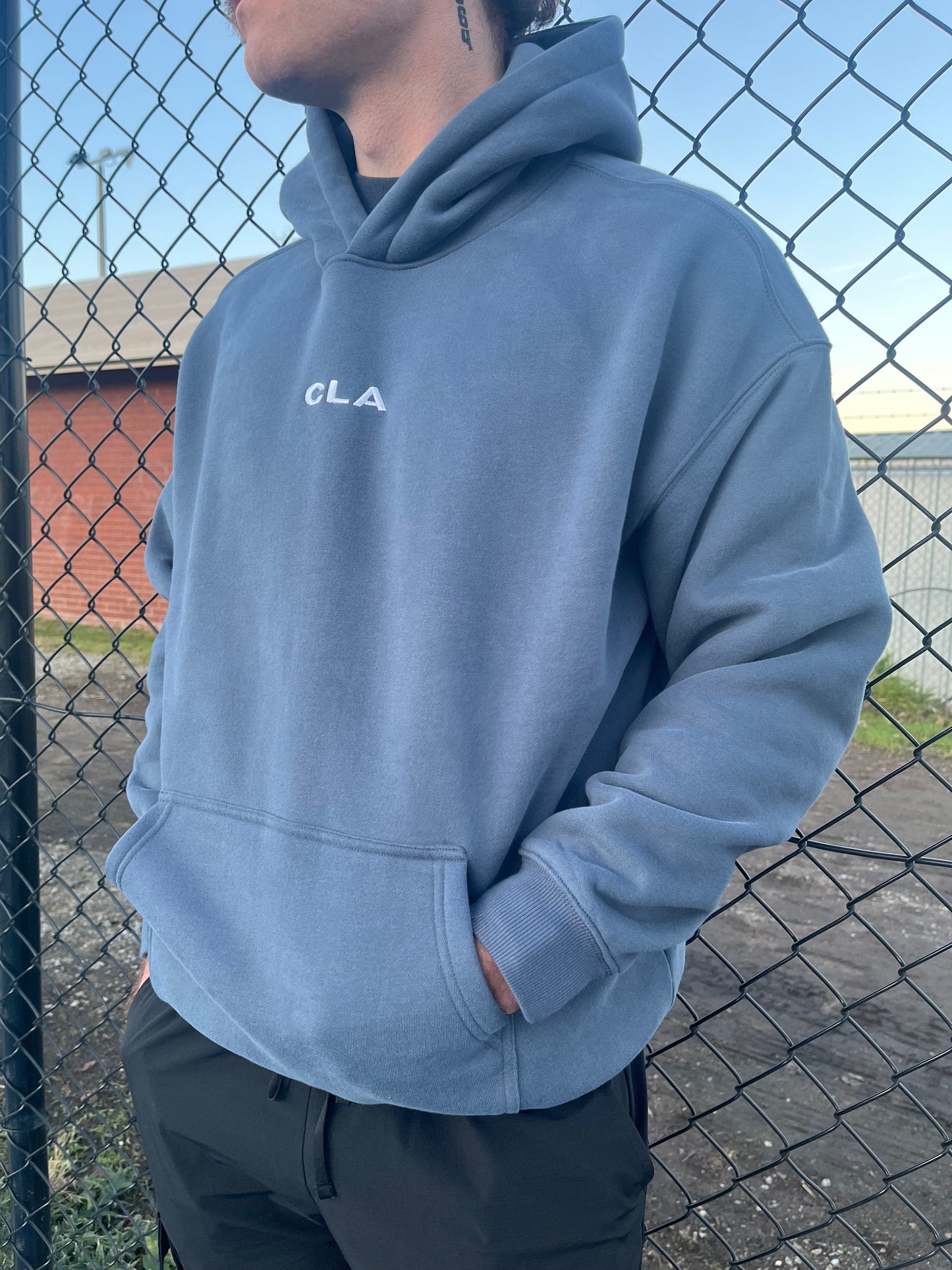 CRAFTED HOODIE - STEEL BLUE