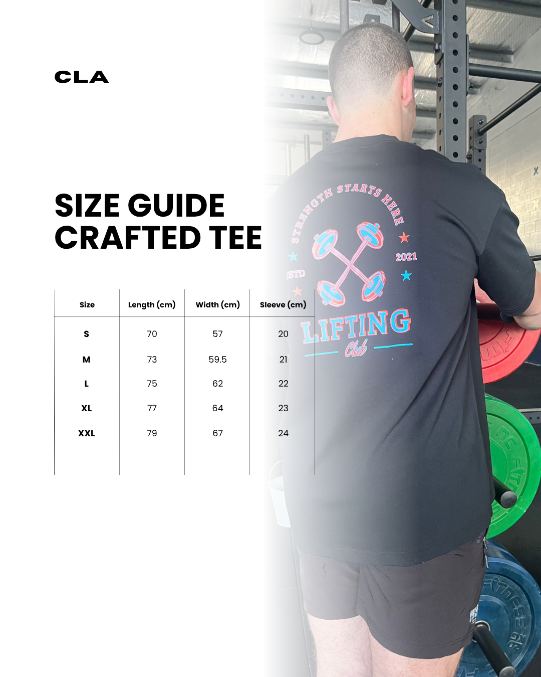 CRAFTED TEE - LIFTING CLUB - VOLTAGE