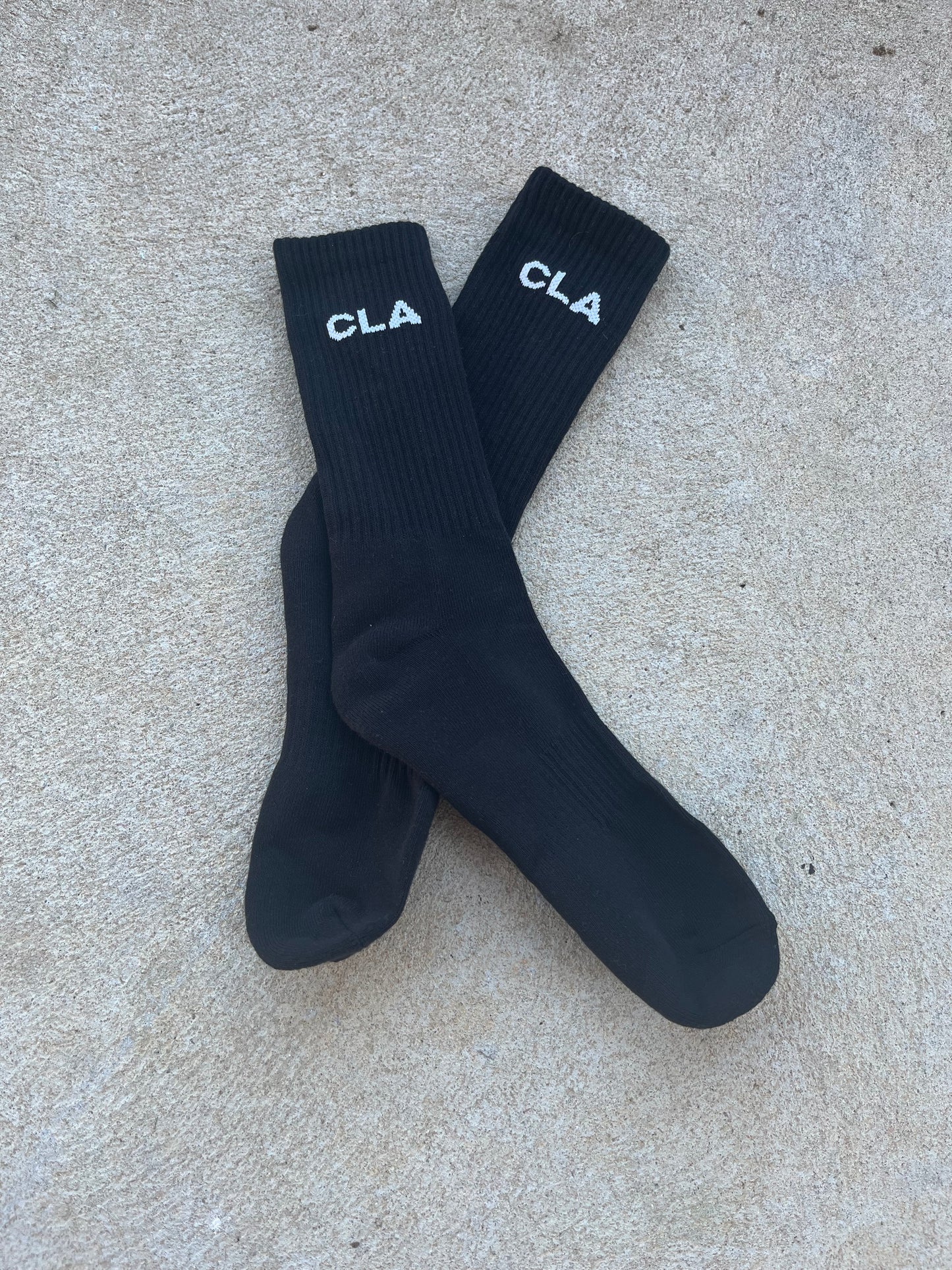 CLA PREMIUM SOCKS CREW STYLE - BLACK