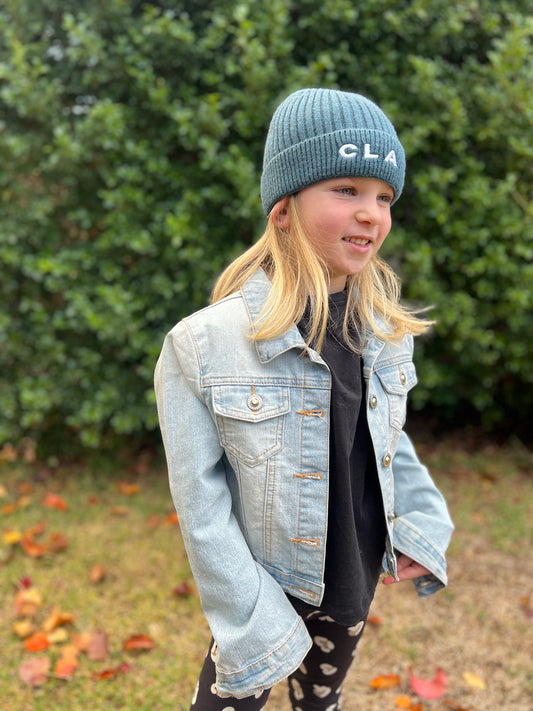 YOUTH BEANIE - MISTY BLUE