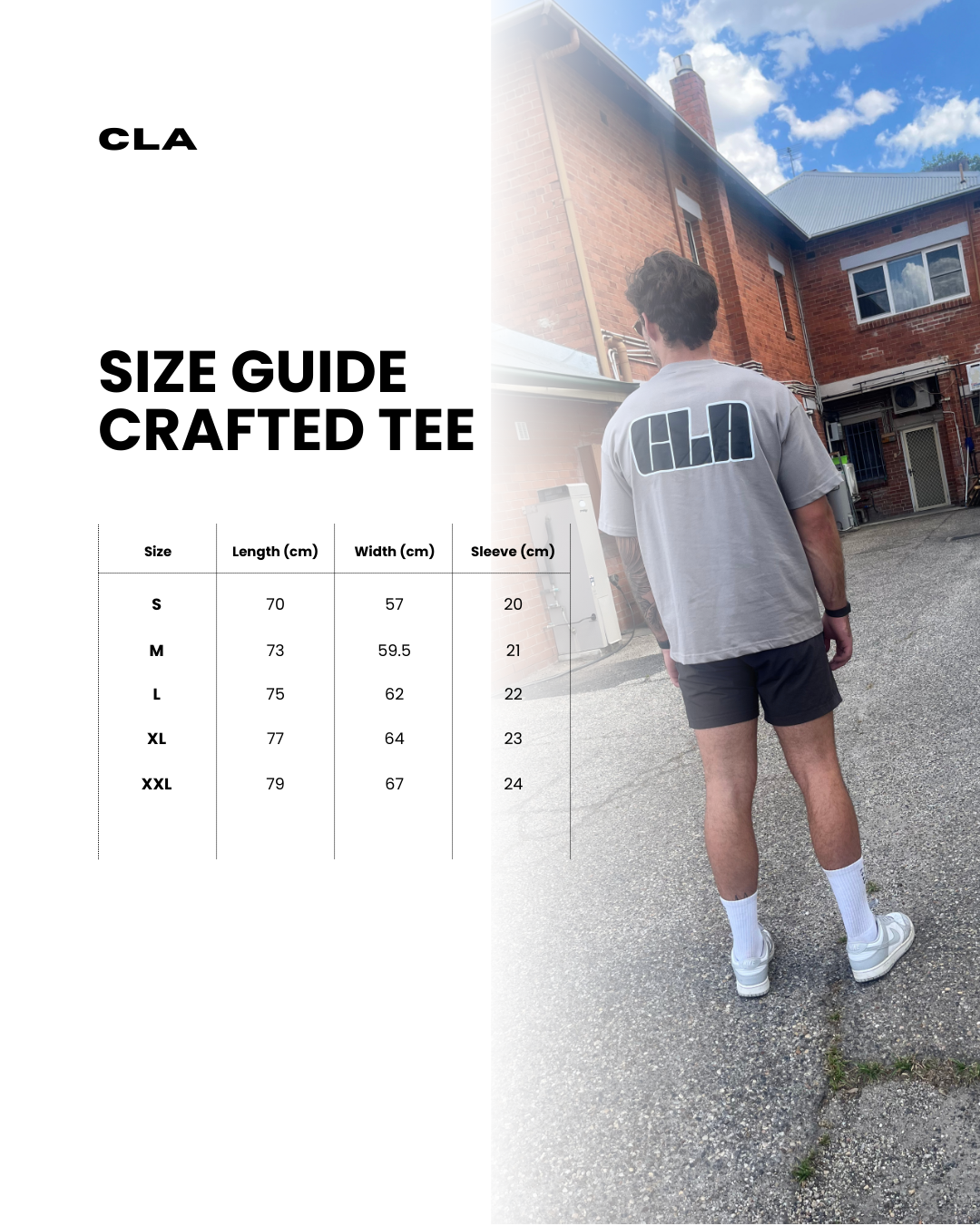 BRAND NEW CRAFTED TEE - BLOCK LOGO - LIGHT GREY