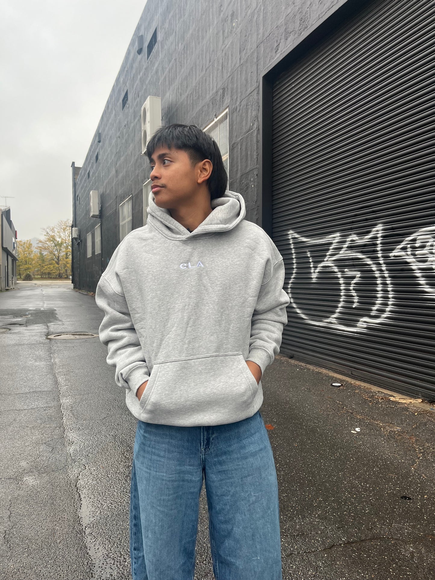 BRAND NEW CRAFTED HOODIE - GREY