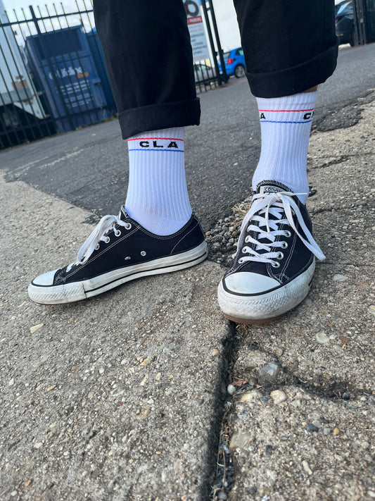 PREMIUM CREW SOCKS - SIREN STRIPES