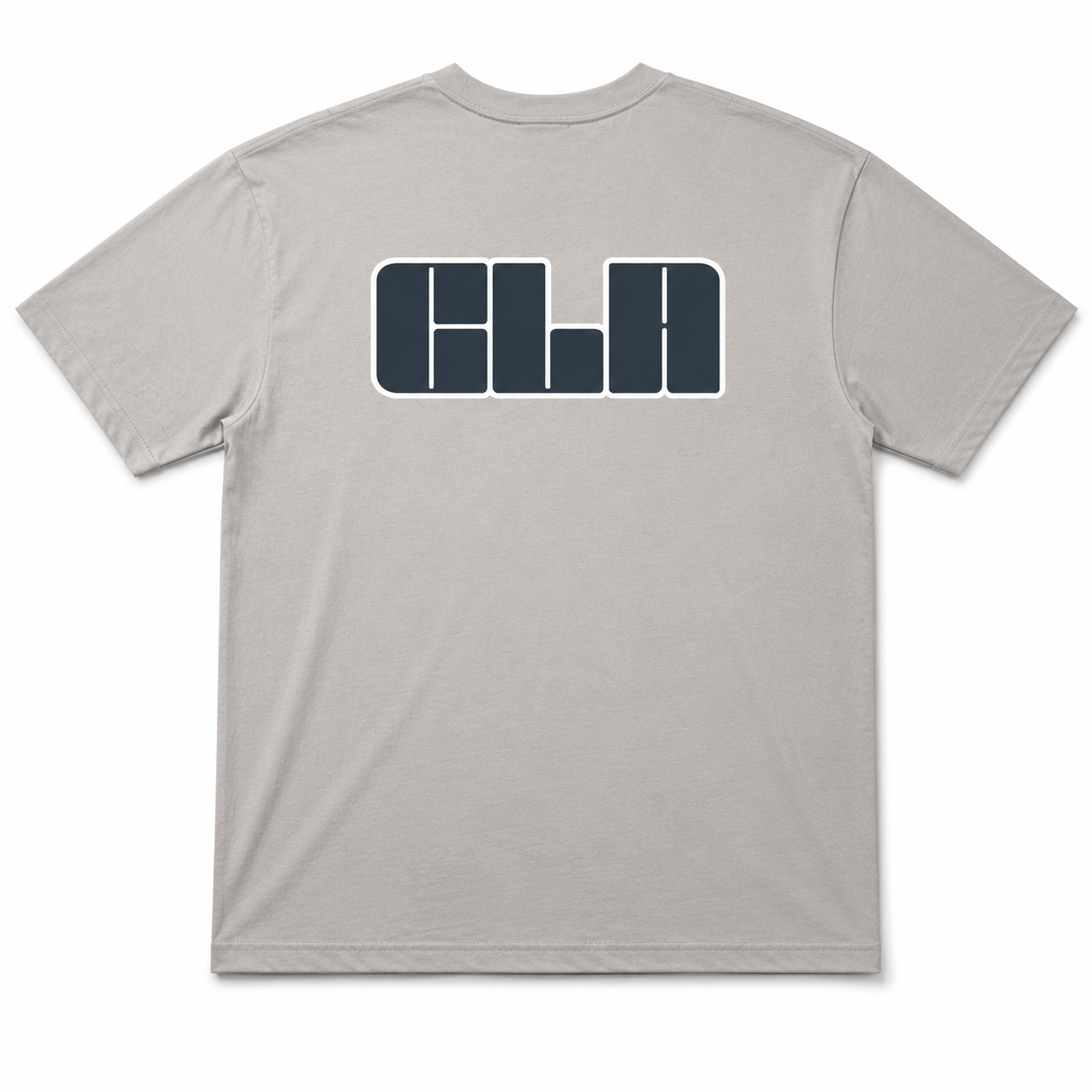 CRAFTED BLOCK LOGO TEE - LIGHT GREY
