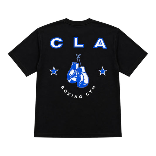 CRAFTED BOXING GYM TEE - BLACK / BLUE