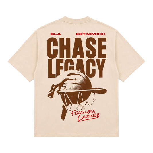 CRAFTED CHASE LEGACY TEE - OFF WHITE