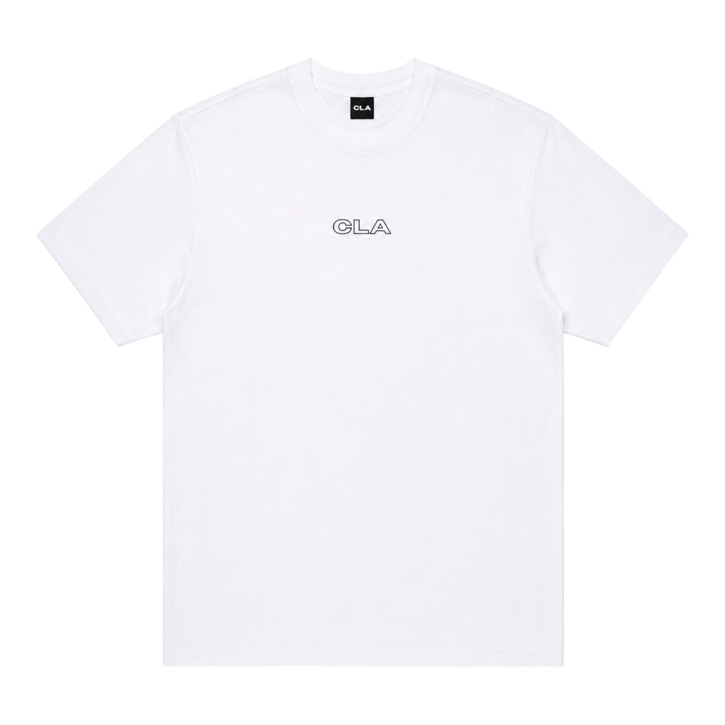 CRAFTED OUTLINE LOGO TEE - WHITE