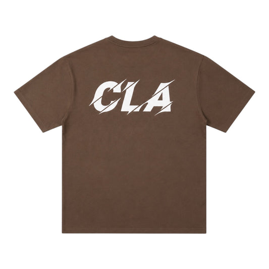 CRAFTED STRIKE LOGO TEE - BROWN