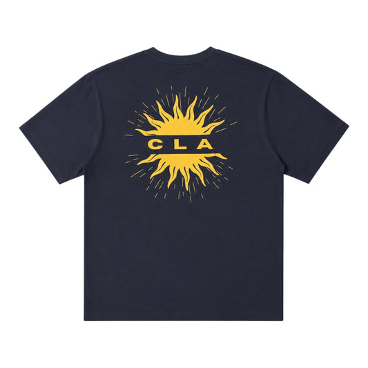 CRAFTED SUNRISE TEE - DEEP BLUE