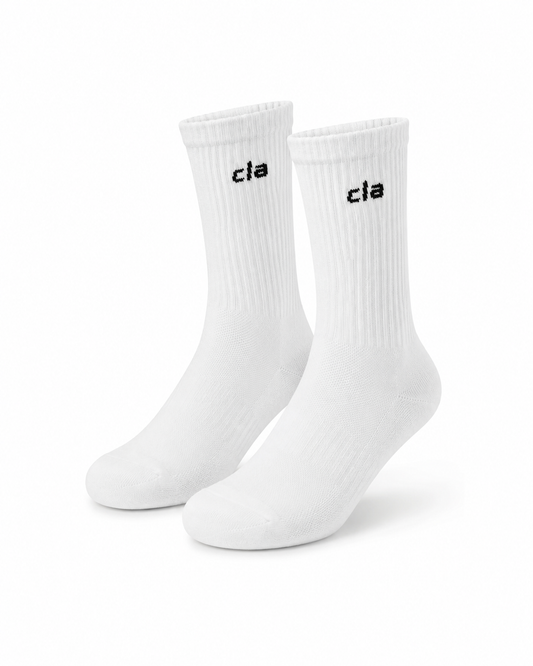 BRAND NEW HYBRID CREW SOCKS - WHITE