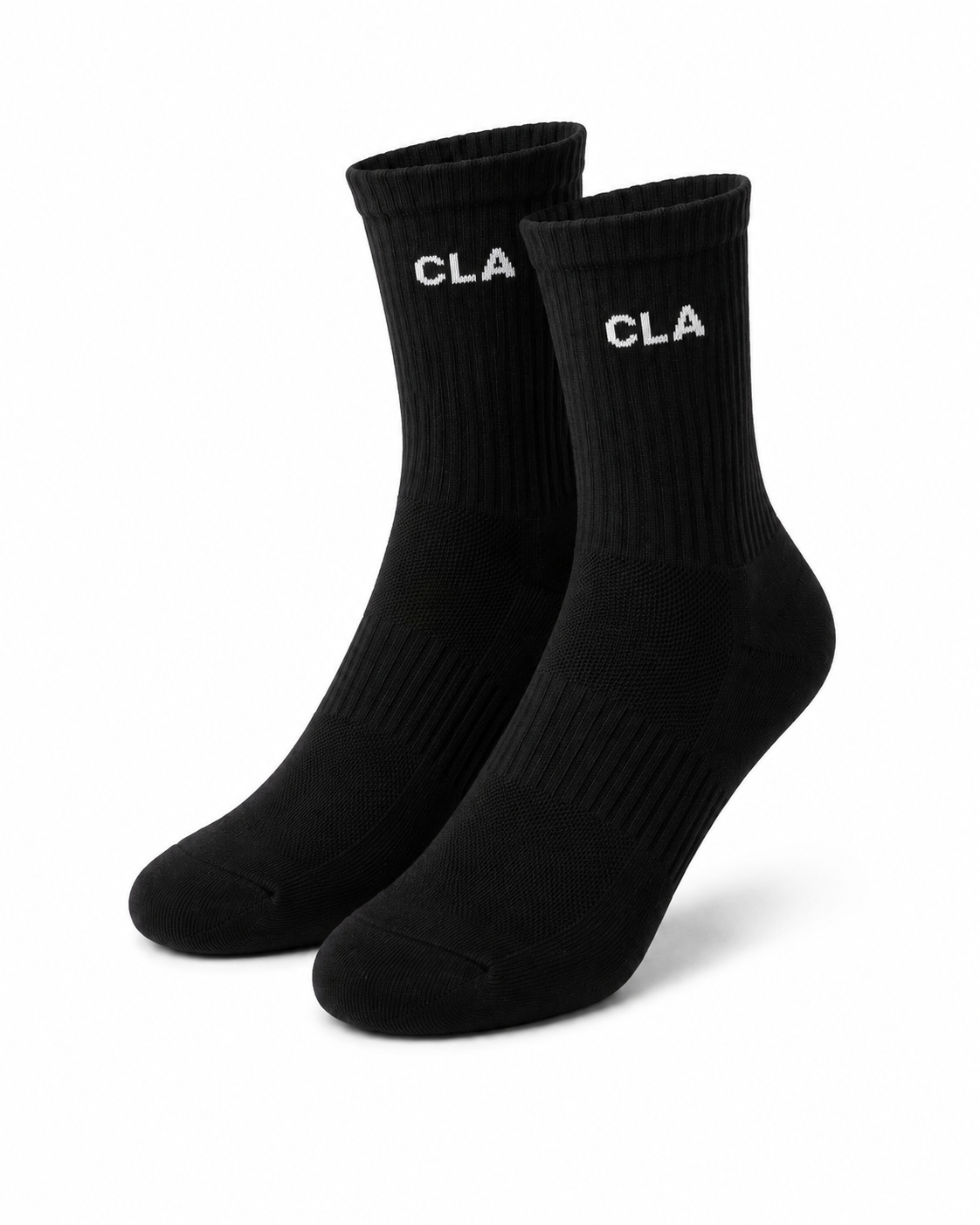 PREMIUM CREW LOGO SOCKS - BLACK