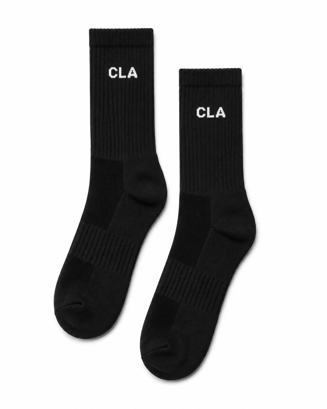 PREMIUM CREW LOGO SOCKS - BLACK