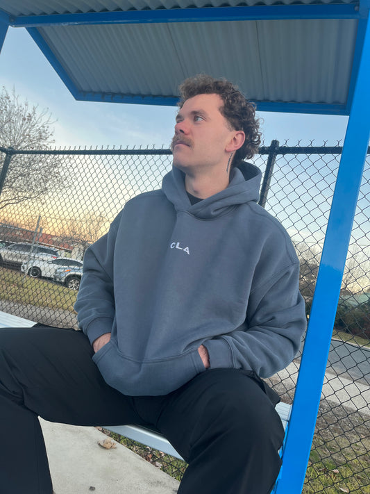 CRAFTED HOODIE - STEEL BLUE