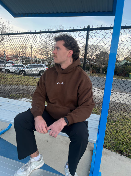 CRAFTED HOODIE - BROWN