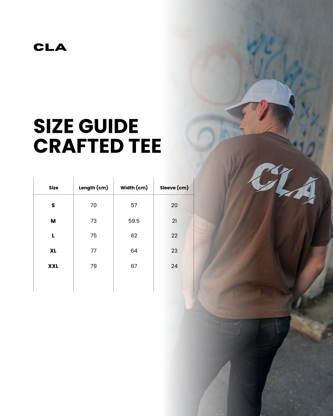 CRAFTED TEE - STRIKE LOGO - BROWN