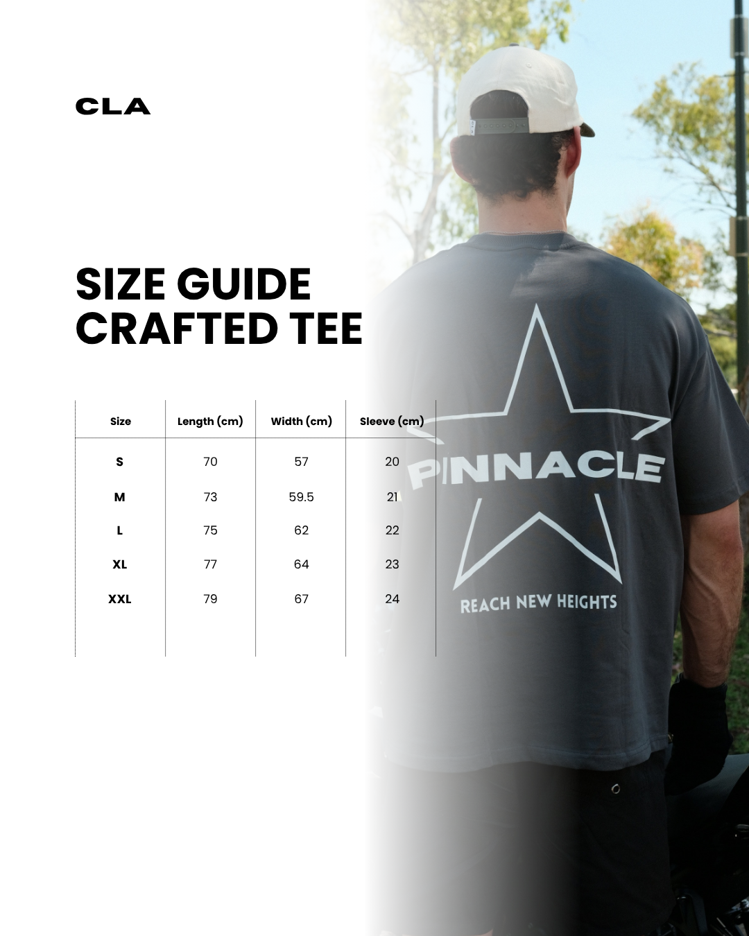 CRAFTED TEE - PINNACLE STAR - GREY