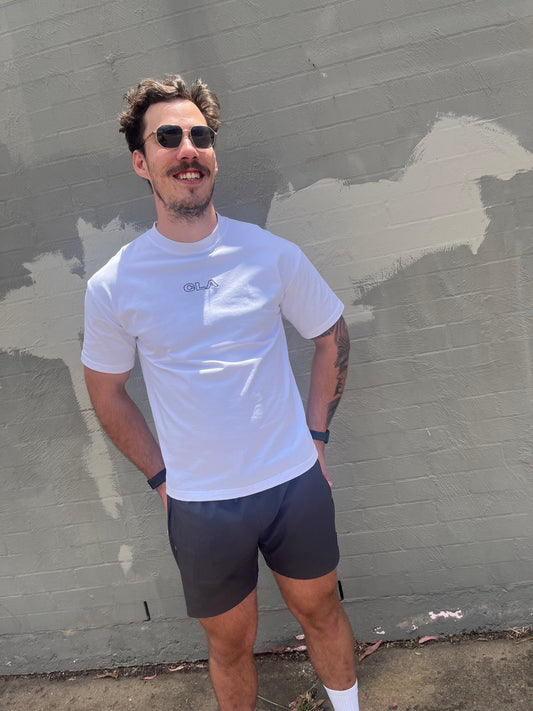 BRAND NEW CRAFTED TEE - OUTLINE LOGO - WHITE