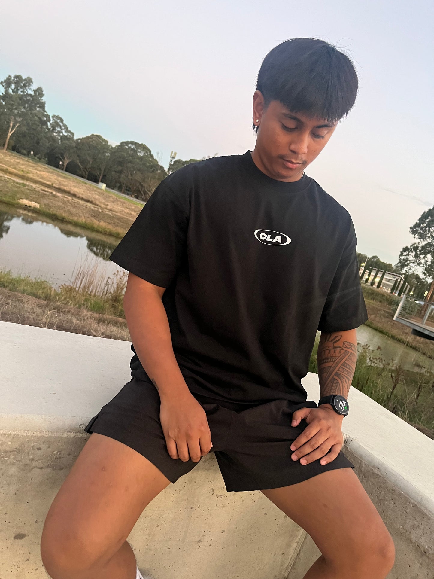 BRAND NEW CRAFTED TEE - ECLIPSE LOGO - BLACK