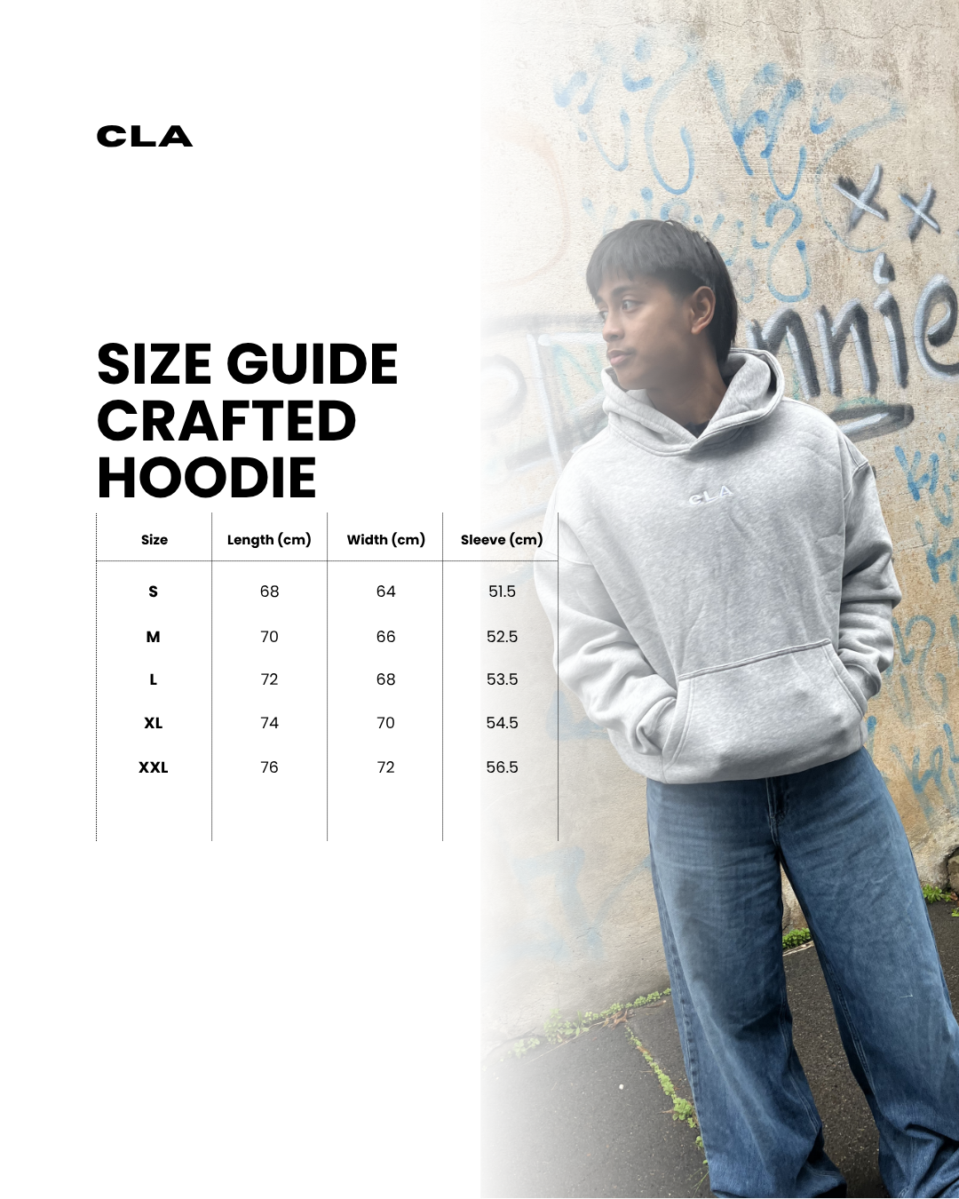 BRAND NEW CRAFTED HOODIE - GREY