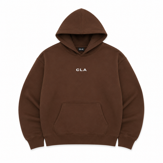 CRAFTED HOODIE - BROWN